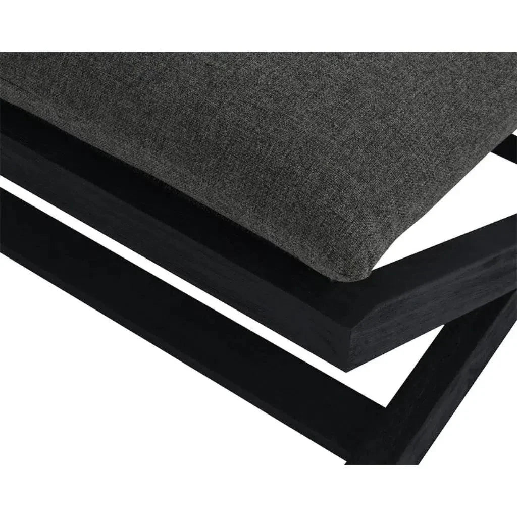 Bari Fabric Modern Stool-Outdoor Ottomans-SUNPAN-LOOMLAN