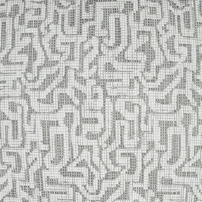 Barkley Abstract White Taupe Large Throw Pillow Insert - LOOMLAN - D.V. Kap - Throw Pillows