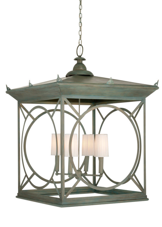 Barlow Aged Finish Steel Lantern-Lanterns-Wildwood-LOOMLAN