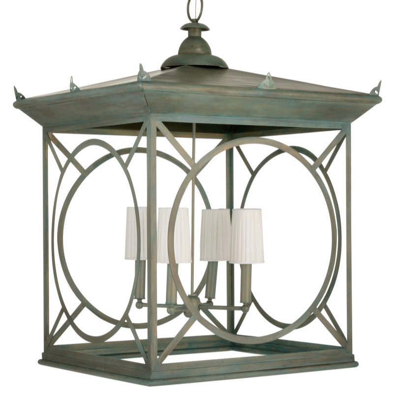 Barlow Aged Finish Steel Lantern-Lanterns-Wildwood-LOOMLAN