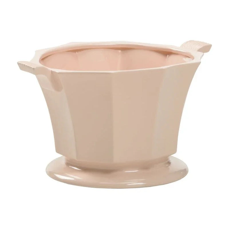 Baron Pedestal Based Ceramic Cachepot - LOOMLAN - Chelsea House - Planters