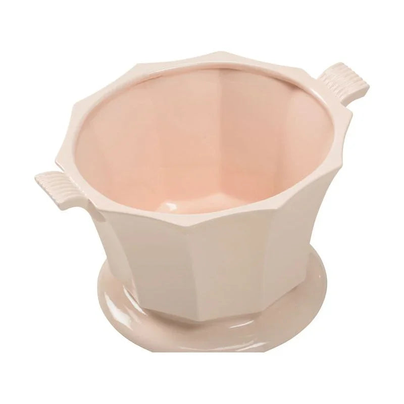 Baron Pedestal Based Ceramic Cachepot - LOOMLAN - Chelsea House - Planters