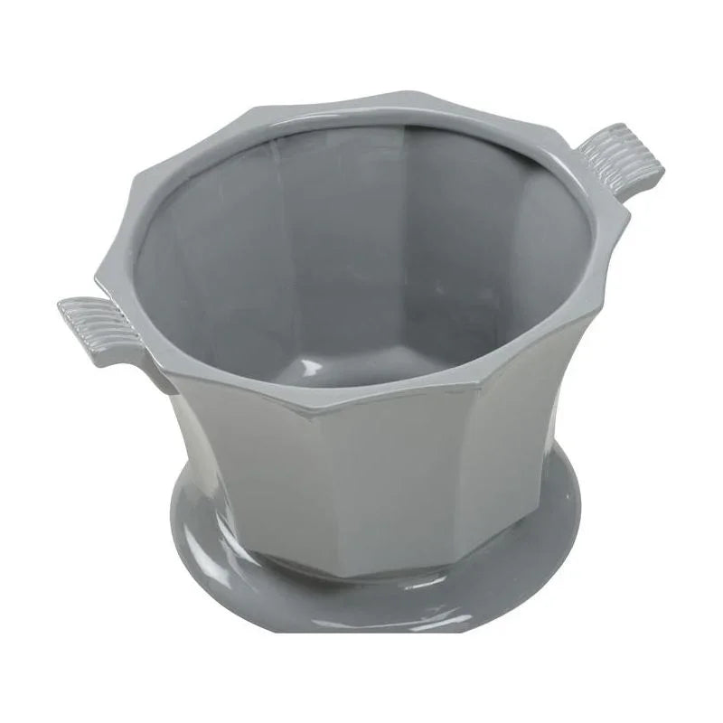 Baron Pedestal Based Ceramic Cachepot - LOOMLAN - Chelsea House - Planters