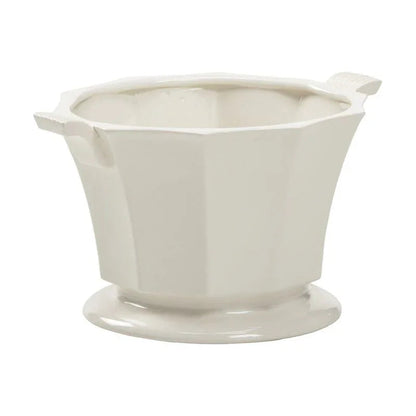 Baron Pedestal Based Ceramic Cachepot - LOOMLAN - Chelsea House - Planters