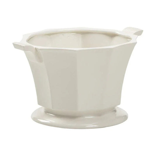 Baron Pedestal Based Ceramic Cachepot - LOOMLAN - Chelsea House - Planters