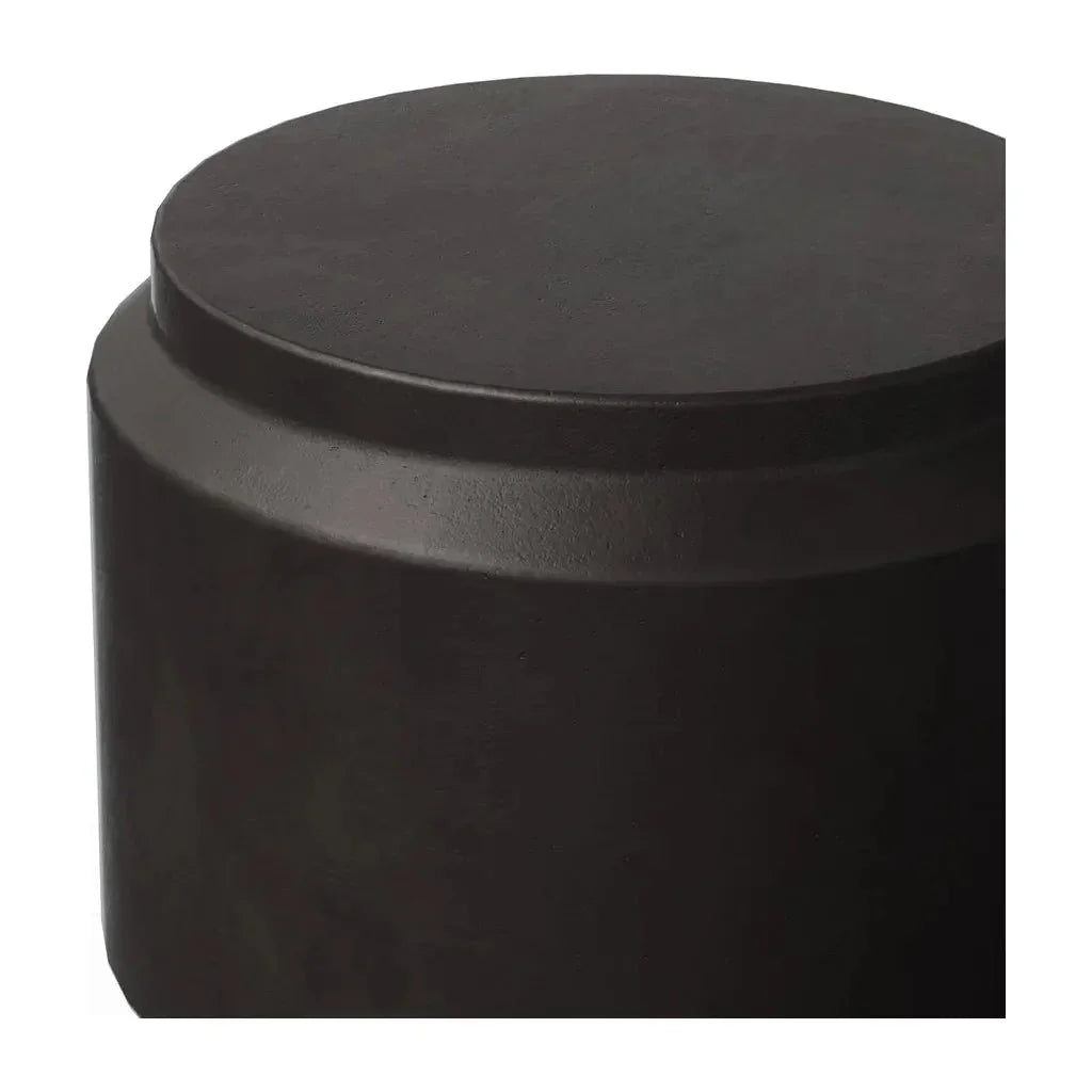 Barrel Concrete Made Stylish Outdoor Stool-Garden Stools-Urbia-LOOMLAN