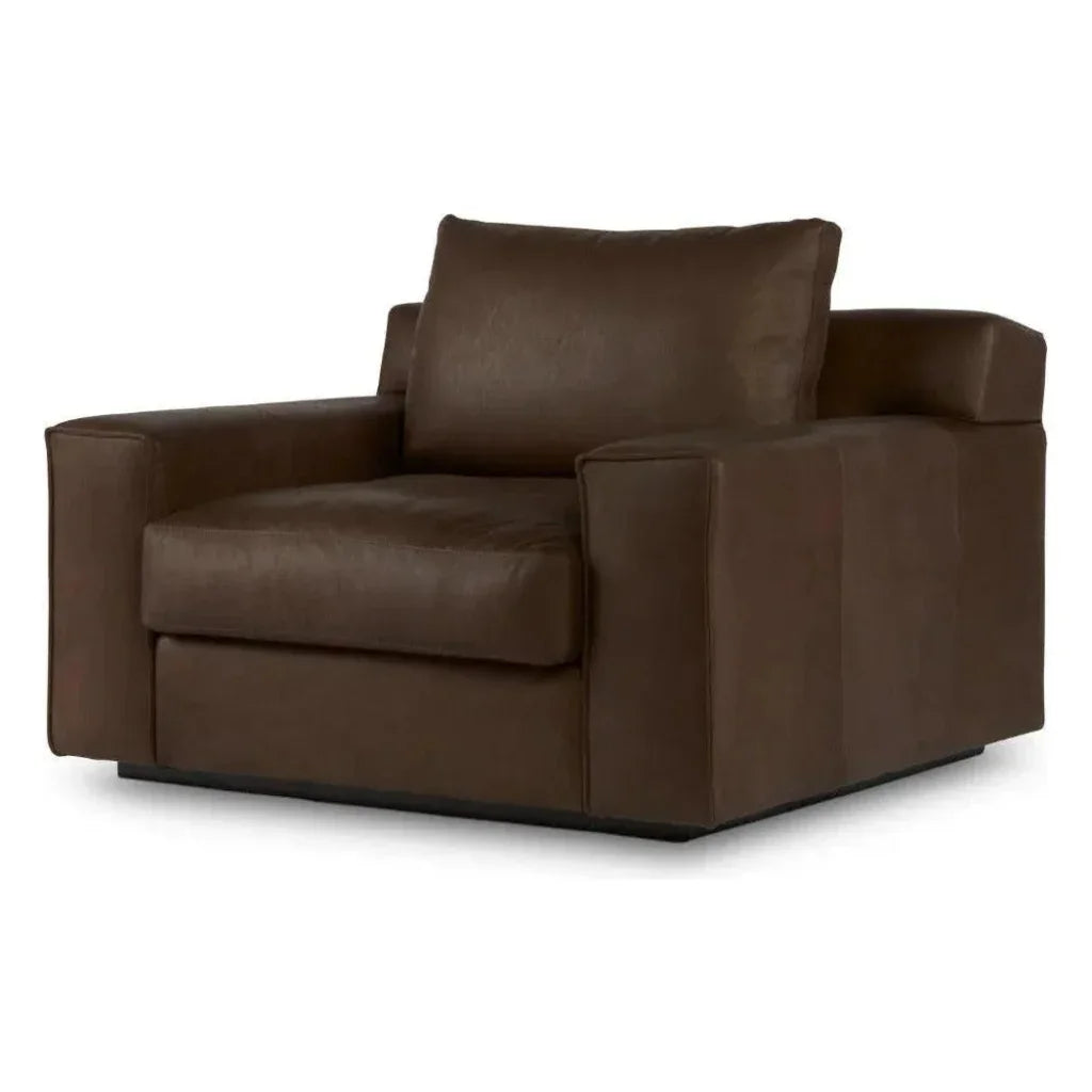 Barrett Ethical Custom Made Leather Club Chair - LOOMLAN - One For Victory - Club Chairs