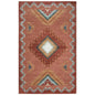 Bars Tribal Rust Large Area Rugs For Living Room - LOOMLAN - LOOMLAN - Area Rugs