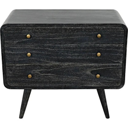 Bart Wood Black Chest - LOOMLAN - Noir - Chests