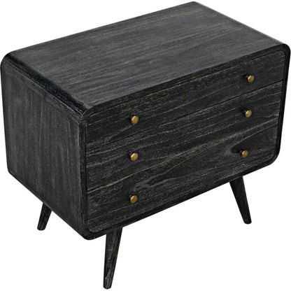 Bart Wood Black Chest - LOOMLAN - Noir - Chests