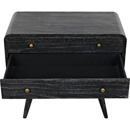 Bart Wood Black Chest - LOOMLAN - Noir - Chests