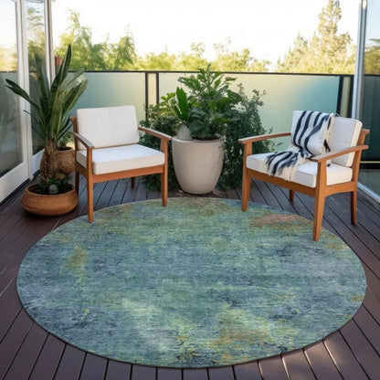 Barzane Blue Washable Indoor - Outdoor Rug - LOOMLAN - LOOMLAN Rugs - Outdoor Rugs