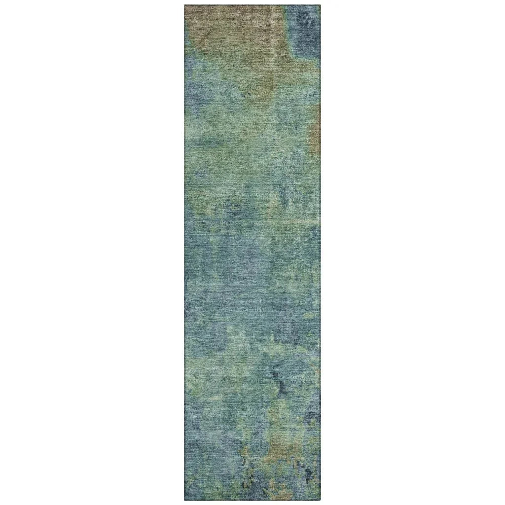 Barzane Blue Washable Indoor - Outdoor Rug - LOOMLAN - LOOMLAN Rugs - Outdoor Rugs