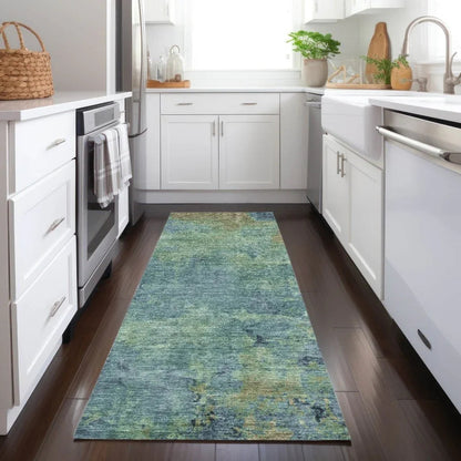 Barzane Blue Washable Indoor - Outdoor Rug - LOOMLAN - LOOMLAN Rugs - Outdoor Rugs