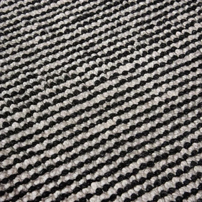 Basi 5x7 Indoor Outdoor Black Patio Rug-Outdoor Rugs-LOOMLAN-LOOMLAN