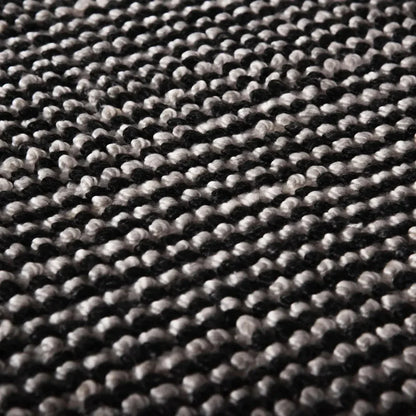 Basi 5x7 Indoor Outdoor Black Patio Rug-Outdoor Rugs-LOOMLAN-LOOMLAN