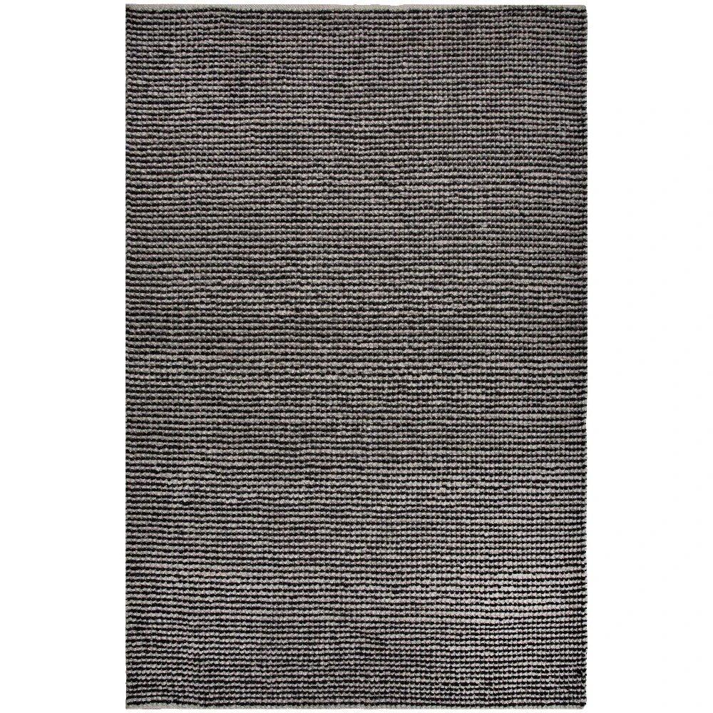Basi 5x7 Indoor Outdoor Black Patio Rug-Outdoor Rugs-LOOMLAN-5' x 7'-LOOMLAN