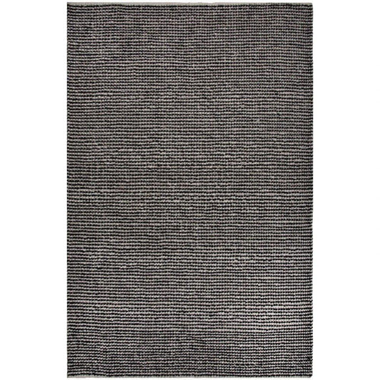 Basi 5x7 Indoor Outdoor Black Patio Rug-Outdoor Rugs-LOOMLAN-5' x 7'-LOOMLAN