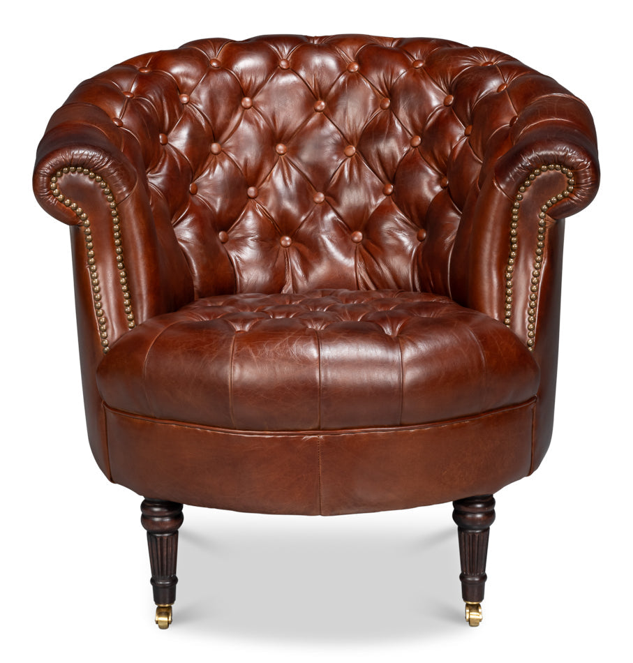 Bastian Top Grainc Leather Armchair
