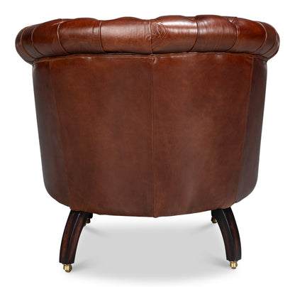 Bastian Top Grainc Leather Armchair