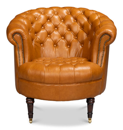 Bastian Top Grainc Leather Armchair
