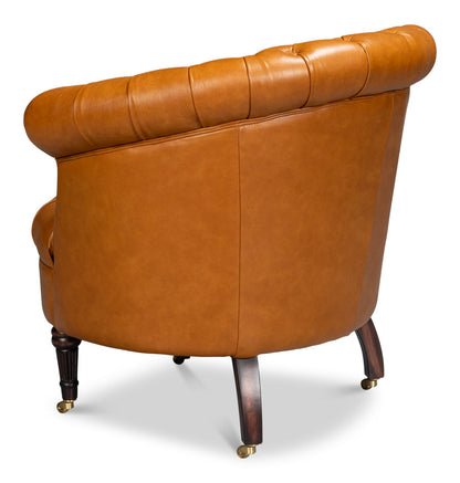 Bastian Top Grainc Leather Armchair