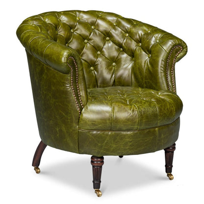 Bastian Top Grainc Leather Armchair