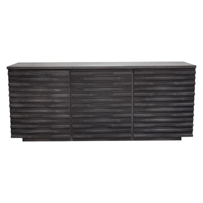 Bastille Three Door Wood Sideboard - LOOMLAN - Diamond Sofa - Sideboards