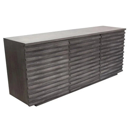 Bastille Three Door Wood Sideboard - LOOMLAN - Diamond Sofa - Sideboards