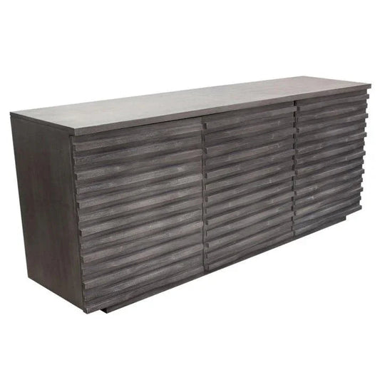 Bastille Three Door Wood Sideboard - LOOMLAN - Diamond Sofa - Sideboards