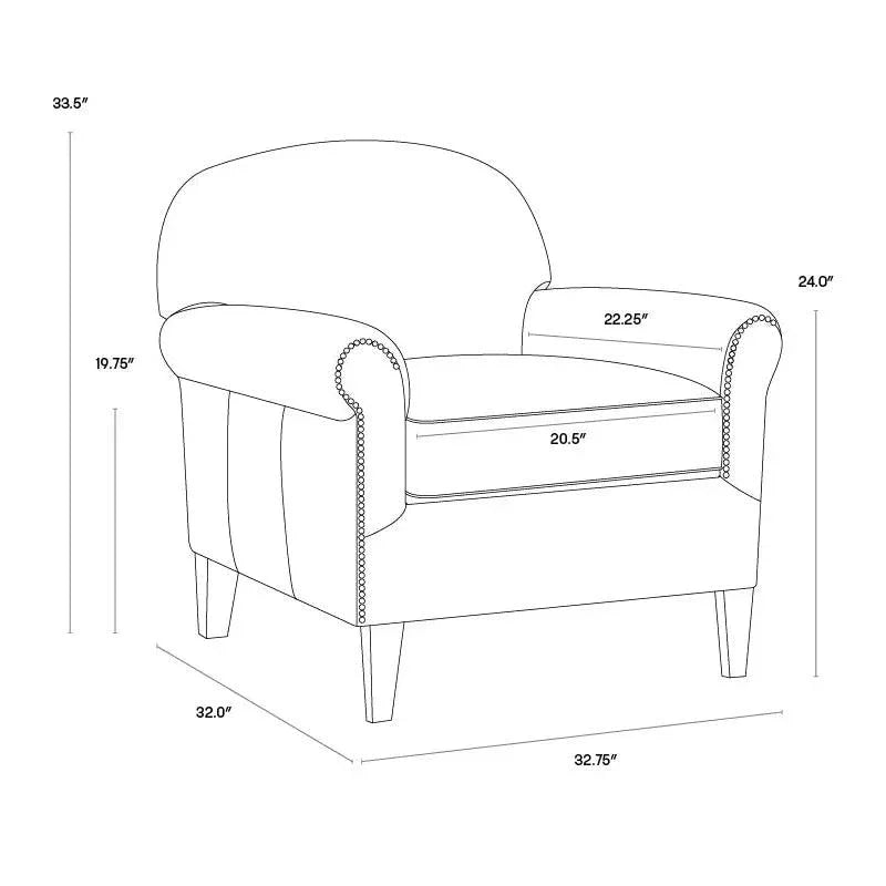 Bastoni Lounge Chair Chocolate Leather Brass s - LOOMLAN - SUNPAN - Club Chairs