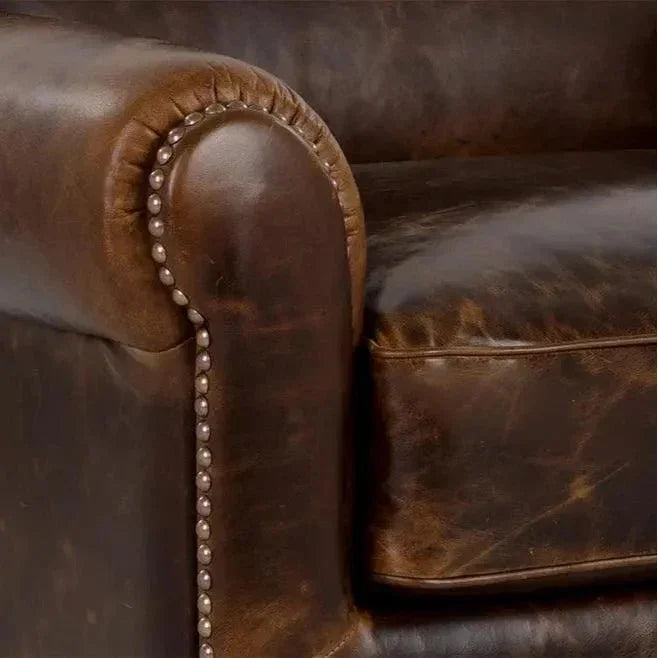 Bastoni Lounge Chair Chocolate Leather Brass s - LOOMLAN - SUNPAN - Club Chairs