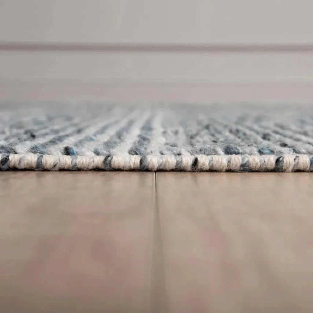 Basu 5x7 Indoor Outdoor Blue Patio Rug-Outdoor Rugs-LOOMLAN-LOOMLAN