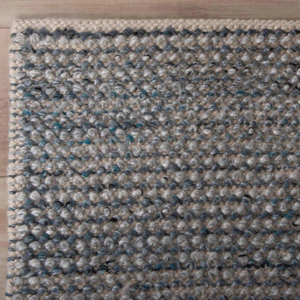 Basu 5x7 Indoor Outdoor Blue Patio Rug-Outdoor Rugs-LOOMLAN-LOOMLAN