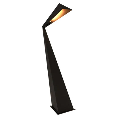 Bat Industrial Steel Black Floor Lamp-Floor Lamps-Noir-LOOMLAN