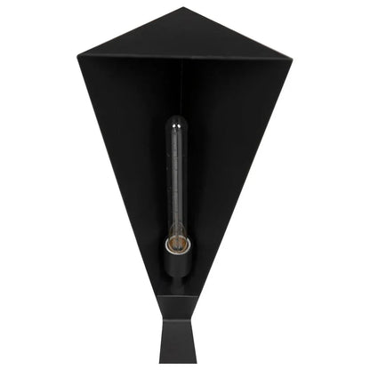 Bat Industrial Steel Black Floor Lamp-Floor Lamps-Noir-LOOMLAN