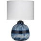 Batik Blue Ceramic Table Lamp
