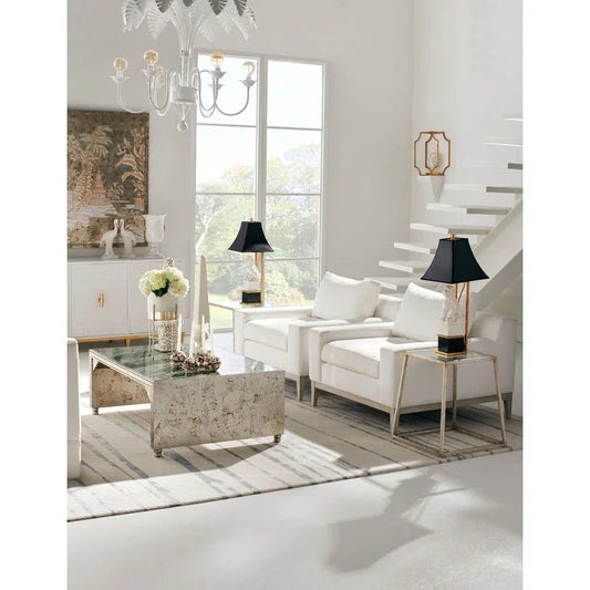 Bauhaus Iron Framed Square Side Table - LOOMLAN - Chelsea House - Side Tables