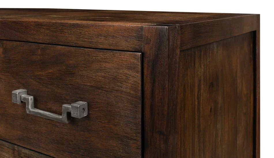 Bauhaus Three Drawer Wood Chest - LOOMLAN - Sarreid - Chests