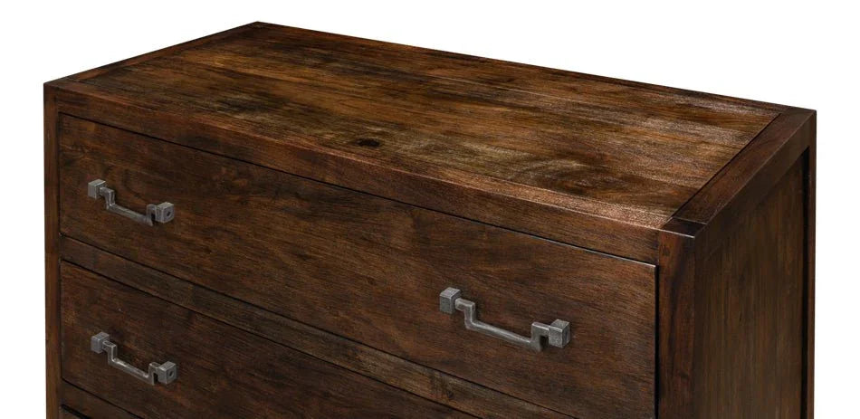 Bauhaus Three Drawer Wood Chest - LOOMLAN - Sarreid - Chests