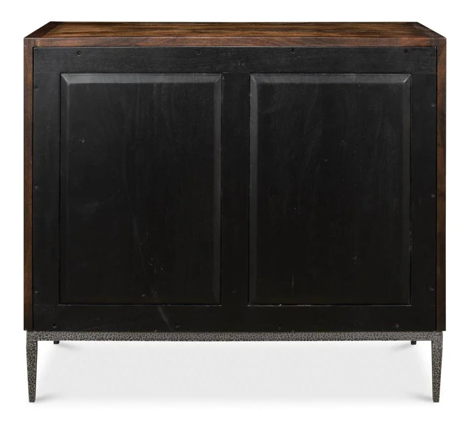 Bauhaus Three Drawer Wood Chest - LOOMLAN - Sarreid - Chests