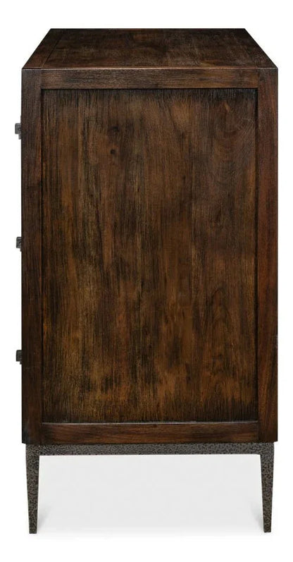 Bauhaus Three Drawer Wood Chest - LOOMLAN - Sarreid - Chests