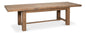 Bauhaus Wooden Extendable Dining Table-Dining Tables-Sarreid-Brown-LOOMLAN