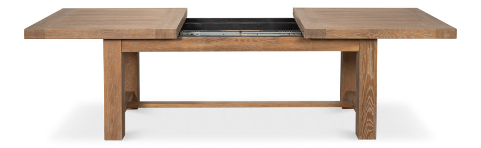 Bauhaus Wooden Extendable Dining Table-Dining Tables-Sarreid-LOOMLAN