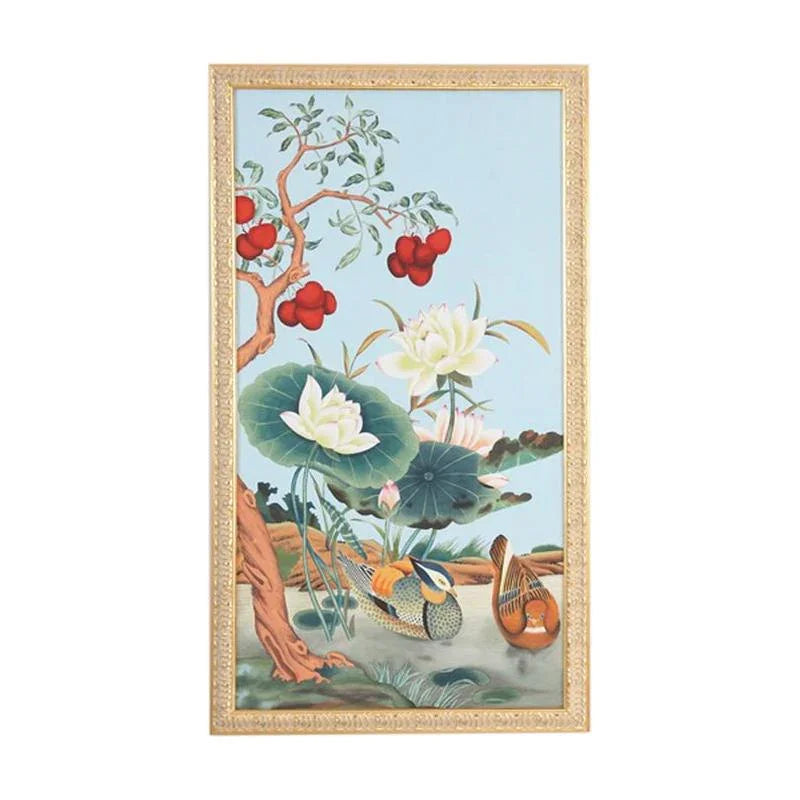 Baxter Panel Hand Painted Artwork-Framed Wall Art-Chelsea House-Panel A-LOOMLAN