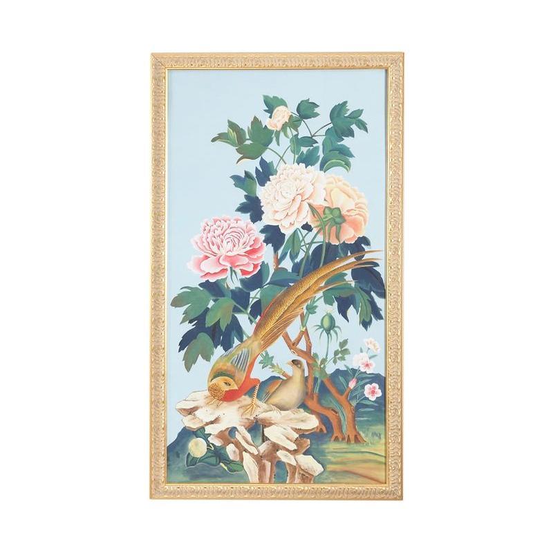 Baxter Panel Hand Painted Artwork-Framed Wall Art-Chelsea House-Panel B-LOOMLAN