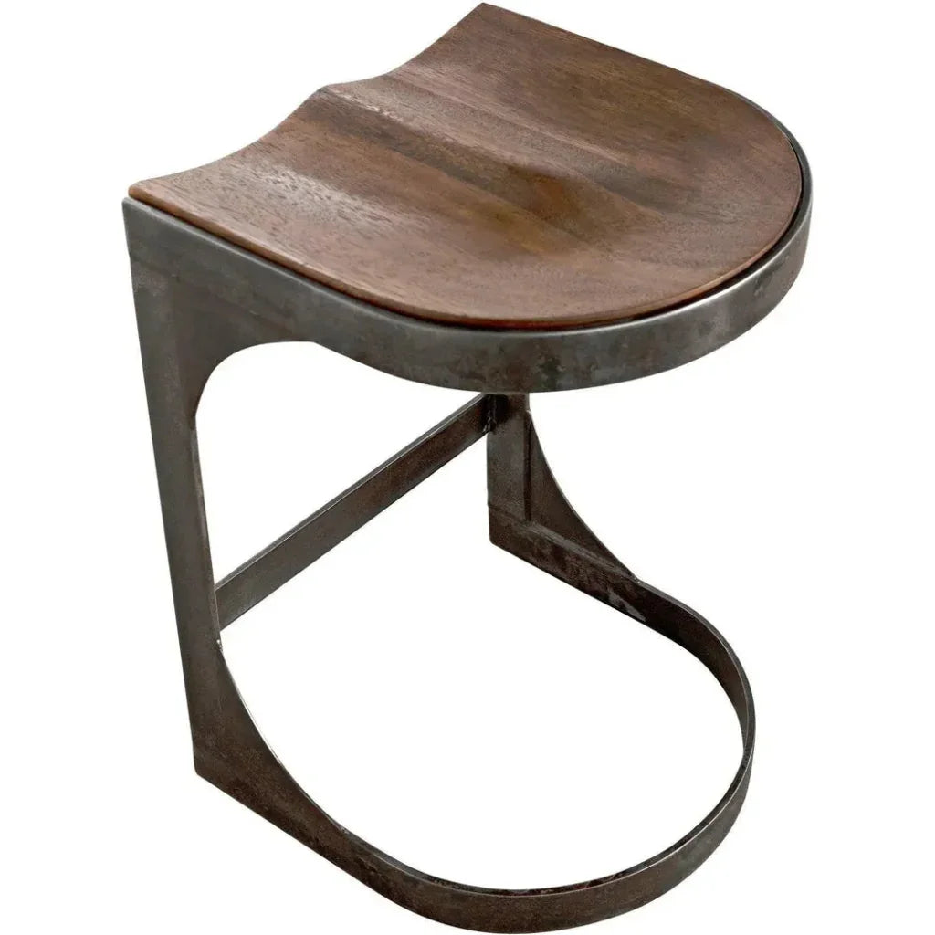 Baxter Wood and Steel Counter Stool - LOOMLAN - Noir - Counter Stools