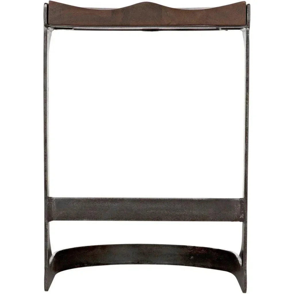 Baxter Wood and Steel Counter Stool - LOOMLAN - Noir - Counter Stools