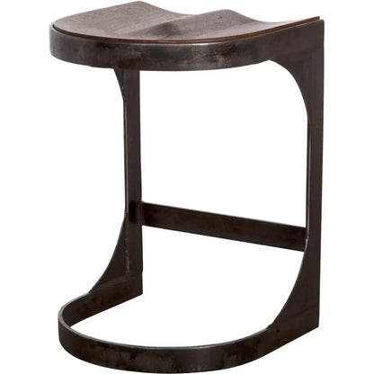 Baxter Wood and Steel Counter Stool - LOOMLAN - Noir - Counter Stools