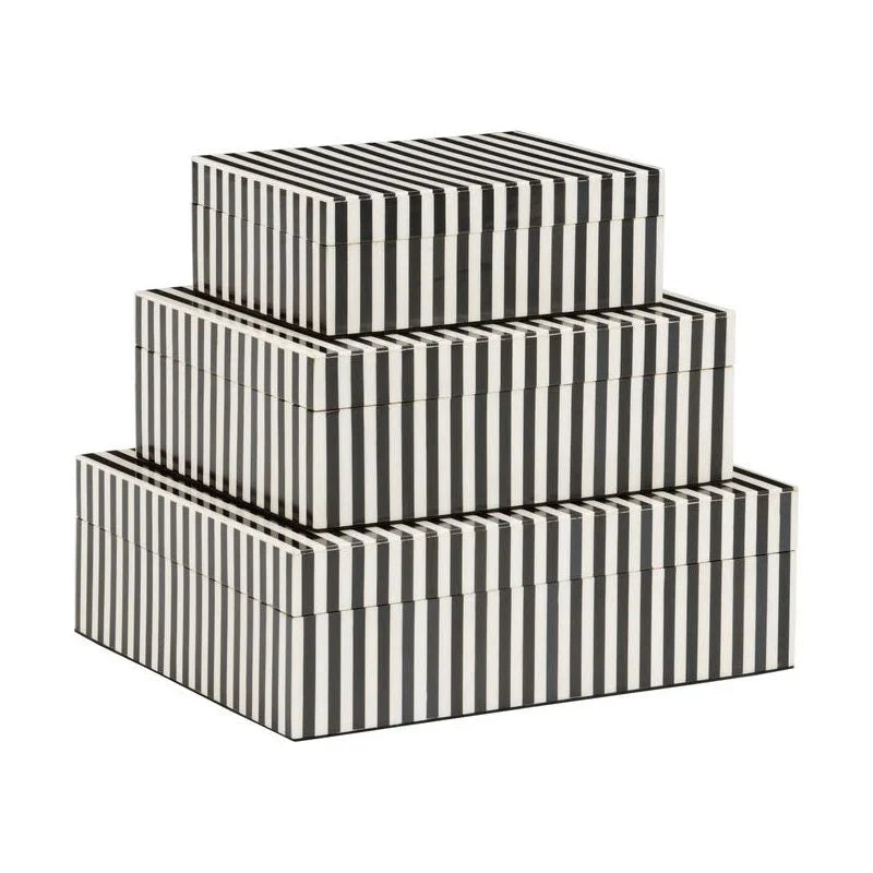 Baxter Wooden Black Box (Set of 3) - LOOMLAN - Wildwood - Boxes & Bowls